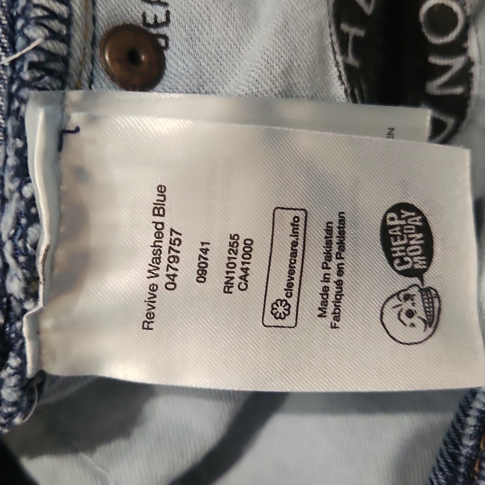Cheap Monday Blue Revive Washed Jeans 🩵 - Picture 6 of 8